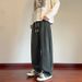 Men's Classic Stripe Jogger Pants – Straight-Leg Comfort Fit For Casual & Streetwear (Grey/Black) – Polyester Non-Iron Design_viptrois.com