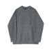 Cross-Border MYQ Knitted Men's Autumn Korean Version Trendy Lazy Style Pullover Sweater Loose Round Neck Top Gray_viptrois.com