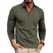 Pulse European And American Cross-Border Clothing Autumn Winter Plus Size Foreign Trade Long Sleeve Pocket T-Shirt Men's Polo_viptrois.com