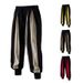 Men's Clothing Autumn New Men's Cotton And Linen Colorblock Casual Pants_viptrois.com
