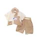 Boys' Dress 2025 New Baby Style Korean Cartoon Clothes Children's Summer Shirt Two Piece Set_viptrois.com
