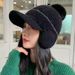 LazyZoom Women's Winter Knitted Hat With Scarf, Thickened Fleece-lined Warmth And Windproof, Ear Protection, Suitable For_viptrois.com