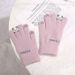 Knit gloves Cute cold warm schoolgirl thick touch screen cycling gloves_viptrois.com