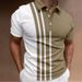 2025d Summer 3D Digital Print Commuter Youth Men's Zipper Casual Polo Shirt Top_viptrois.com