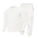 Men's Checkered Jacquard Knit Henley & Lounge Pants Set – Polyester Casual Two-Piece (6 Colors, S-XXXL)_viptrois.com