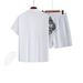 Men's Cuban Collar Patchwork Shirt Set Summer Casual Loose Fit Shorts Two Piece Set for Resort Style Factory Direct Supply_viptrois.com