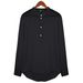 Men's Clothing Shirt Men's Casual Stand Up Collar Solid Color Long Sleeved Shirt Bamboo Cotton And Linen Shirt_viptrois.com