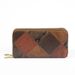 Wallet Card Cases Women Wallet Leather Colorblock Retro Double Zipper Large Capacity Clutch Fashion Multi Card Slot Mobile Phone Bag_viptrois.com