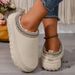 Women's Shoes Large Size Thick Soled Slippers For Women Autumn And Winter New Style Plush And Thickened Warm Slip On Cotton Slippers For Women_viptrois.com