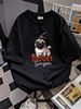 Pug Halloween T Shirt Lover Funny Fall Mom For Spooky Season Owner Stretched Versatile Casual Soft Summer Slightly Streetwear Designer Clothes_viptrois.com