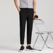 Men's Clothing Four Seasons Nine Points Trousers Men Elastic Waist Comfortable All match Casual Pants Men Southeast Asia Fashion Simple Pants Men_viptrois.com