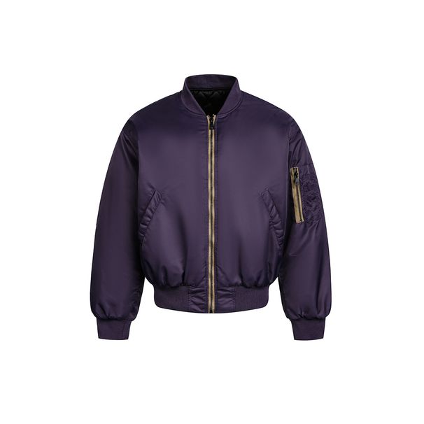 Beijie Men's Clothing American Style Trendy Brand 2025 Winter New Solid Color Flight Workwear Coat Warm Thick Cotton_viptrois.com