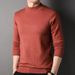 Pure Huifanna Autumn Winter New Style Fine Half Turtleneck Men's Knitted Sweater Middle-aged And Young People Inner_viptrois.com