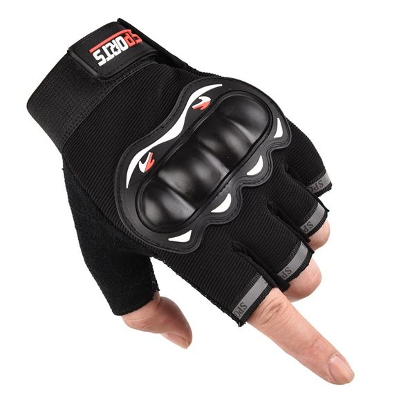 Hard shell full-finger riding gloves men's spring and summer locomotive bicycle outdoor non-slip motorcycle half-finger gloves ladies_viptrois.com