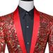 Men's Clothing green collar jacket, nightclub singer host, Korean style studio photo suit with bow tie_viptrois.com