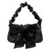 Retro Mini Handbag With Bow - Vintage Style Crossbody Purse For Women, Small PU Shoulder Bag, Fashionable Cute Clutch For Daily Outfits_viptrois.com