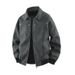 Vintage Brown Suede Leather Jacket For Men & Women - Retro Pilot Bomber Coat With Stand Collar, Lightweight & Stylish_viptrois.com