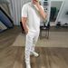 Men's Clothing Slim Round Neck Pullover Short Sleeved Trousers Two Piece Suit Casual Solid Color Sports Men_viptrois.com