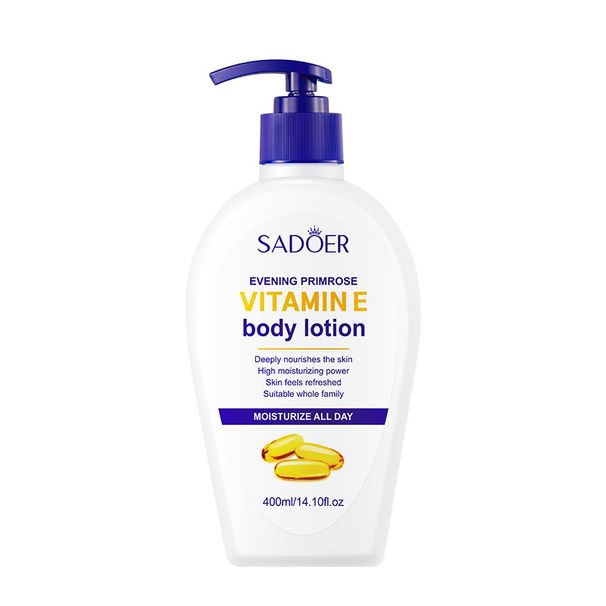 SADOER Evening Primrose Vitamin E Body Lotion 400ml Hydrating Moisturizing Lotion_viptrois.com