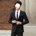 1 Spring High-End For Men Korean Version Slim Fit Jacket Groom Wedding Suit Banquet Business Professional Formal Wear_viptrois.com
