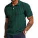 Men's Clothing Polo Shirt Short Sleeved V Neck Cool Breathable Casual Tops Knitted Men's Shirt_viptrois.com
