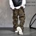 Men's Clothing Niche Vibe Flared Retro Camouflage Multi Pocket Workwear Jeans Men's Trendy Brand Loose Large Size Casual Long Pants_viptrois.com