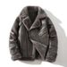 Men's Clothing men's loose large size fur and velvet thick warm lapel casual jacket _viptrois.com