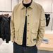 Men's Casual Jacket Spring Autumn Button Lapel Work Coat New Solid Color Multi-pocket Tops Men Fashion High Quality_viptrois.com