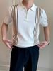 Men's Clothing Light Luxury High End Short Sleeved Polo Shirt For Men_viptrois.com
