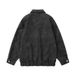 American Street Style Motorcycle Wind Lapel PU Leather For Men Pink High-End Vibe Loose Casual Couple Jacket_viptrois.com