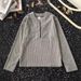 Rugged Half-Zip Corduroy Henley Shirt – Men's Textured Long Sleeve Tee (M-3XL, Breathable, Workwear-Inspired Layering Essential)_viptrois.com