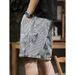 Men's Clothing Summer Striped Plus Size Sports Cargo Shorts Men's Style Casual Five Point Pants Trendy Denim_viptrois.com