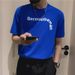 Black Short Sleeve T-Shirt Men's Summer Casual Five-Sleeve Crew Neck Printed Men's Trendy Versatile Top T-Shirt_viptrois.com