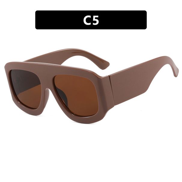 Large Frame Square Sunglasses Sunglasses Fashion Trend Sun Protection Sunglasses High End Fashion Show_viptrois.com