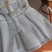 Girls Dress Summer 2025 New Children's Korean Version Sleeveless Vest Princess Dress Western Style Summer Denim Skirt Trend_viptrois.com
