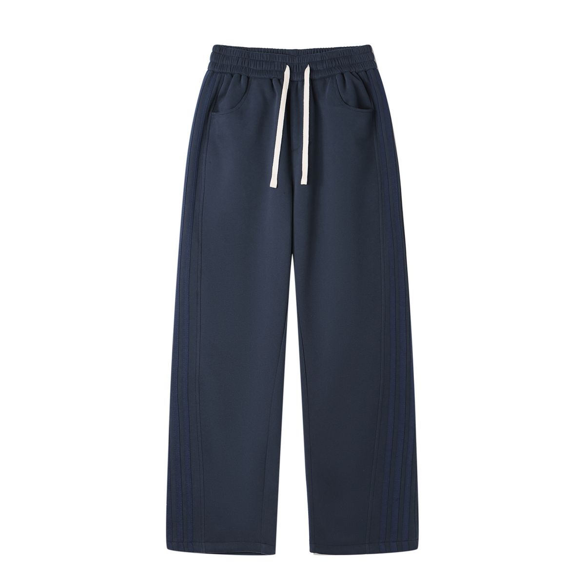 New Style Striped Sweatpants for Men Straight Leg Flowy Fit Casual Loose Sporty Spring Versatile Spring Style_viptrois.com