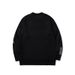Korean Style Knit Sweater – Oversized Men’s Pullover With Fair Isle Pattern (Black, S/M/L/XL)_viptrois.com