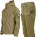 Men's Clothing Suit Men's Winter Warm Plus Velvet Soft Shell Clothing Pants Fishing Skiing Mountaineering Clothing Cold Proof Fleece Jacket_viptrois.com