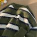 Men's Clothing Winter Trend Ins Lazy Style Striped Soft Knit Sweater Winter Fashion Loose Fit Couple's Pullover Cozy Oversized Sweater For Teens_viptrois.com