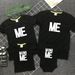 Cross Border American European Station Creative Parent Child T Shirt Summer Parent Child Outfit Shooting Short Sleeved Family Of Three Or Four_viptrois.com