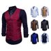 Men's Clothing Fashion Double Breasted Gentleman Formal Vest Men's Casual Vest Vest Jacket_viptrois.com