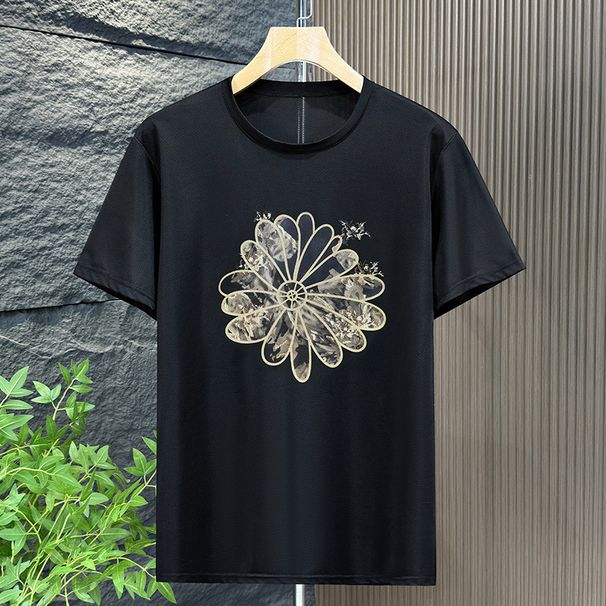 Men's Clothing Quick Drying Short Sleeved T Shirt for Men in Summer, Large Size T Shirt, Plus Size Fat, Loose Men's Shorts, Sports Suit_viptrois.com