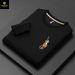 Autumn/Winter Thick Paul Waffle Sweater Men's Embroidery Loose Hatless Men's Round Neck T-shirt Underlay_viptrois.com