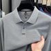 Nordmann Spring And Autumn Solid Color Long Sleeve Business Casual Polo Shirt Sports Fashion Breathable Versatile Pure Cotton_viptrois.com