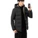 Autumn And Winter New Coat Middle-aged Men's Thickened Cotton Clothes Removable Hat Cold-proof Outer Cotton Clothes_viptrois.com