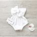 Ins Hot Children's Clothing Factory Direct Sales Foreign Trade Export Tube Top Knotted Romper_viptrois.com