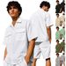 Men's Clothing Summer Thin Men's Loose Casual Light Luxury Workwear Short Sleeved Shirt Shorts Suit Men_viptrois.com