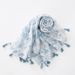 Unisex scarf women's sunshade scarf Creative flower tie-dye ethnic wind cotton linen air conditioning sunblock beach towel_viptrois.com