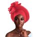 Women's Scarves New Fashion Laminated Large Flower Nigerian Wedding Fashion Baotou Hat_viptrois.com