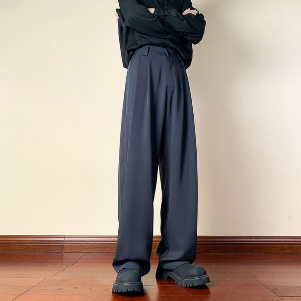 Men's Clothing Men's Machete Casual Trousers Men's Summer Versatile Trendy Loose Wide Leg Casual Trousers_viptrois.com
